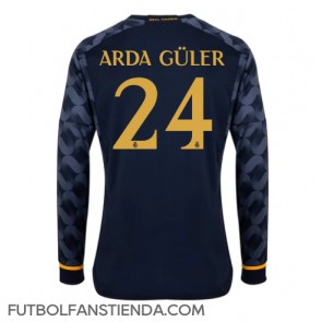Real Madrid Arda Guler #24 Segunda Equipación 2023-24 Manga Larga